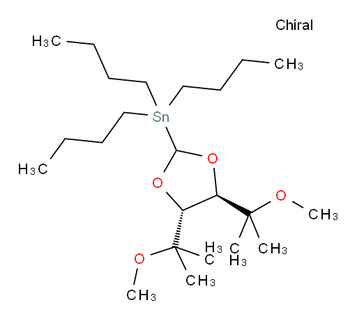 ((4R,5R)-4,5-bis(2-methoxypropan-2-yl)-1,3-dioxolan-2-yl)tributylstannane