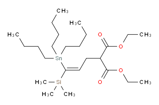 (Z)-二乙基 2-(3-(三丁基锡基)-3-(三甲基硅基)烯丙基)丙二酸酯