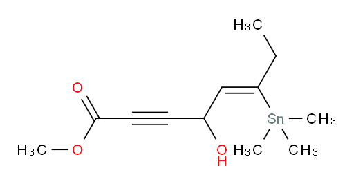 (Z)-甲基 4-羟基-6-(三甲基锡基)辛-5-烯-2-炔酸酯