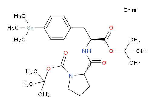 (S)-叔丁基 2-(((S)-1-(叔-丁氧基)-1-氧代-3-(4-(三甲基锡基)苯基)丙-2-基)胺甲酰基)吡咯烷-1-甲酸酯