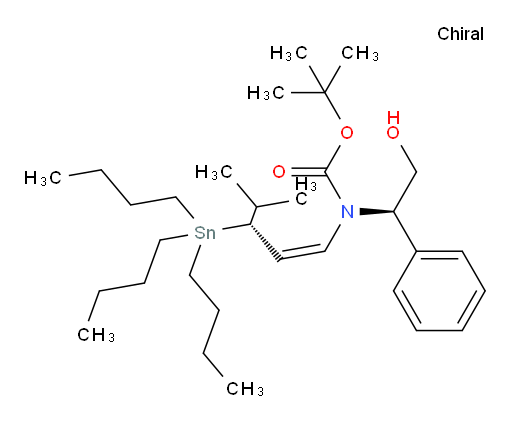 叔丁基 ((R)-2-羟基-1-苯基乙基)((R,Z)-4-甲基-3-(三丁基锡基)戊-1-烯-1-基)氨基甲酸酯