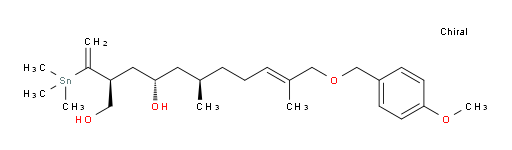 (2S,4S,6R,E)-11-((4-methoxybenzyl)oxy)-6,10-dimethyl-2-(1-(trimethylstannyl)vinyl)undec-9-ene-1,4-diol
