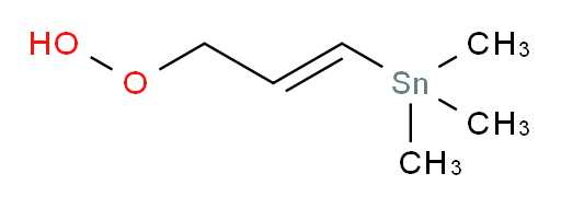 (E)-(3-过氧化氢丙烯-1-基)三甲基锡烷