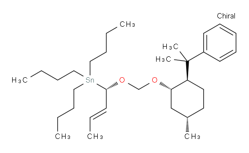 tributyl((S,E)-1-((((1S,2R,5S)-5-methyl-2-(2-phenylpropan-2-yl)cyclohexyl)oxy)methoxy)but-2-en-1-yl)stannane