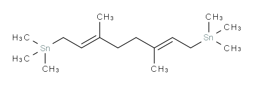 ((2E,6E)-3,6-二甲基辛-2,6-二烯-1,8-二基)双(三甲基锡烷)