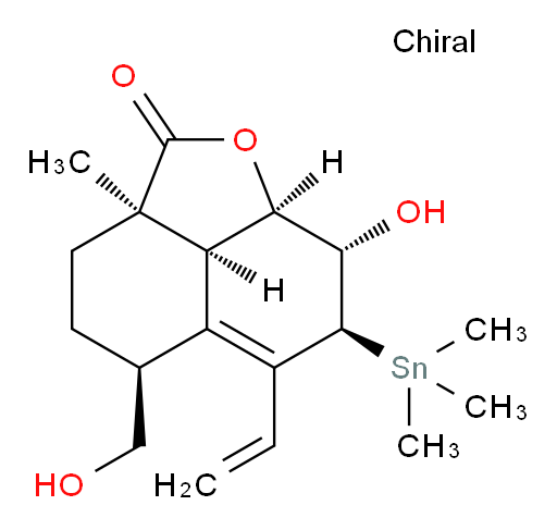 (2aR,2a1S,5S,7S,8S,8aR)-8-羟基-5-(羟甲基)-2a-甲基-7-(三甲基锡基)-6-乙烯基-2a,2a1,3,4,5,7,8,8a-八氢-2H-萘并[1,8-bc]呋喃-2-酮