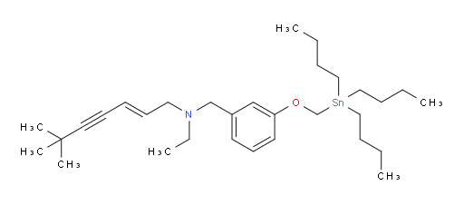 (E)-N-ethyl-6,6-dimethyl-N-(3-((tributylstannyl)methoxy)benzyl)hept-2-en-4-yn-1-amine