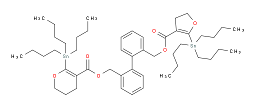 (2'-(((2-(tributylstannyl)-4,5-dihydrofuran-3-carbonyl)oxy)methyl)-[1,1'-biphenyl]-2-yl)methyl 6-(tributylstannyl)-3,4-dihydro-2H-pyran-5-carboxylate