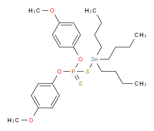 O,O-双(4-甲氧基苯基) S-(三丁基锡基) 二硫代膦酸酯