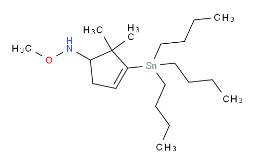 N-(2,2-dimethyl-3-(tributylstannyl)cyclopent-3-en-1-yl)-O-methylhydroxylamine