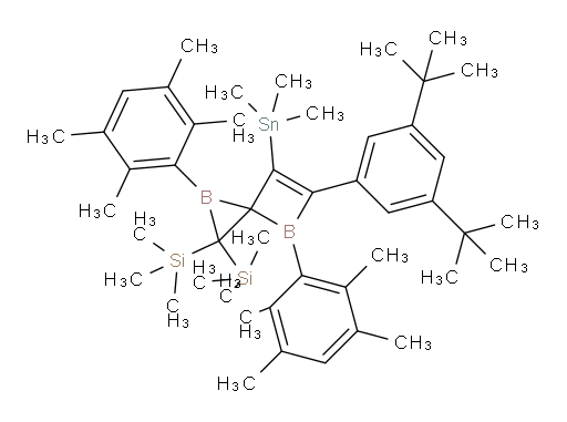 (5-(3,5-双-叔丁基苯基)-1,4-双(2,3,5,6-四甲基苯基)-6-(三甲基锡基)-1,4-二bora螺[2.3]己-5-烯-2,2-二基)双(三甲基硅烷)