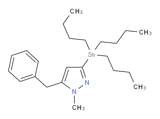 5-苄基-1-甲基-3-(三丁基锡基)-1H-吡唑