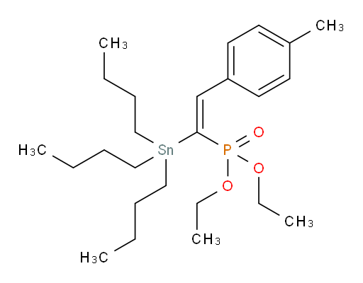 (E)-二乙基 (2-(对甲苯基)-1-(三丁基锡基)乙烯基)磷酸酯