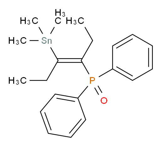 (E)-diphenyl(4-(trimethylstannyl)hex-3-en-3-yl)phosphine oxide