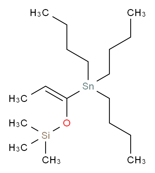 (E)-trimethyl((1-(tributylstannyl)prop-1-en-1-yl)oxy)silane