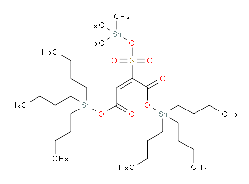 bis(tributylstannyl) 2-(((trimethylstannyl)oxy)sulfonyl)maleate