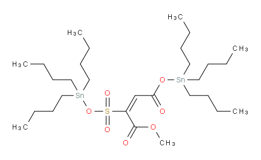 1-methyl 4-(tributylstannyl) 2-(((tributylstannyl)oxy)sulfonyl)maleate