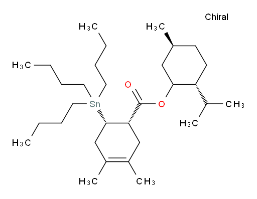 (1S,6S)-(2R,5S)-2-异丙基-5-甲基环己基 3,4-二甲基-6-(三丁基锡基)环己-3-烯甲酸酯
