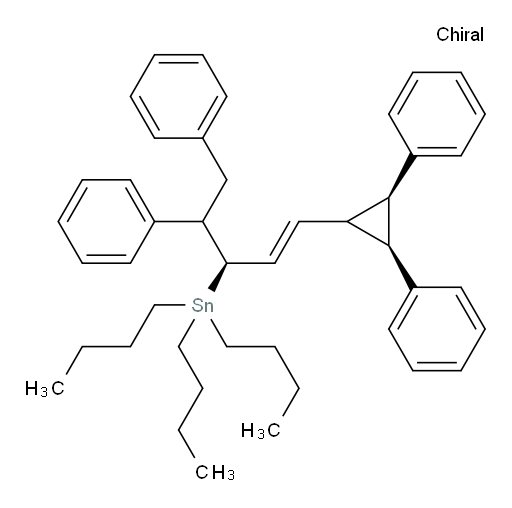 tributyl((3R,E)-1-((2R,3S)-2,3-diphenylcyclopropyl)-4,5-diphenylpent-1-en-3-yl)stannane