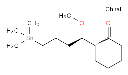 (R)-2-((R)-1-methoxy-4-(trimethylstannyl)butyl)cyclohexanone