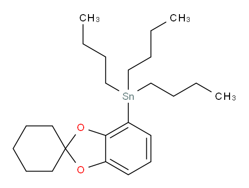 tributyl(spiro[benzo[d][1,3]dioxole-2,1'-cyclohexan]-4-yl)stannane