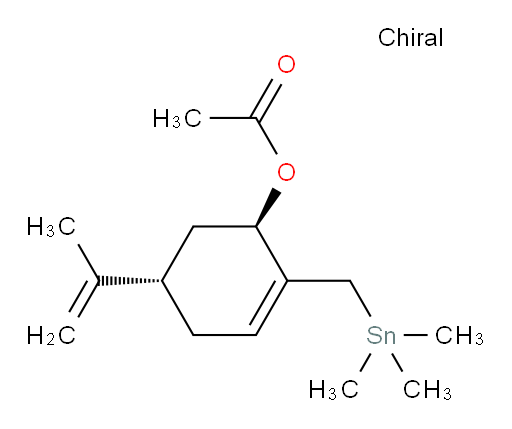 (1R,5S)-5-(prop-1-en-2-yl)-2-((trimethylstannyl)methyl)cyclohex-2-en-1-yl acetate