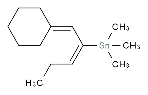(E)-(1-cyclohexylidenepent-2-en-2-yl)trimethylstannane