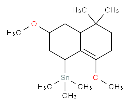 (3,8-dimethoxy-5,5-dimethyl-1,2,3,4,4a,5,6,7-octahydronaphthalen-1-yl)trimethylstannane