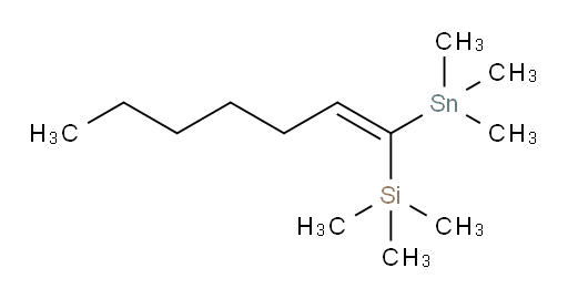 (E)-trimethyl(1-(trimethylstannyl)hept-1-en-1-yl)silane