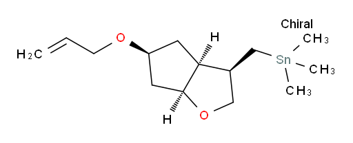(((3R,3aS,5S,6aS)-5-(allyloxy)hexahydro-2H-cyclopenta[b]furan-3-yl)methyl)trimethylstannane
