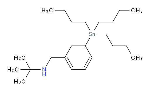 2-methyl-N-(3-(tributylstannyl)benzyl)propan-2-amine