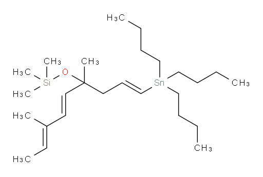 (((1E,5E,7E)-4,7-dimethyl-1-(tributylstannyl)nona-1,5,7-trien-4-yl)oxy)trimethylsilane