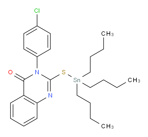 3-(4-氯苯基)-2-((三丁基锡基)硫基)喹唑啉-4(3H)-酮