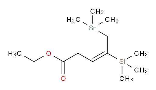 (E)-ethyl 4-(trimethylsilyl)-5-(trimethylstannyl)pent-3-enoate
