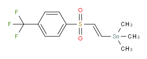(E)-trimethyl(2-((4-(trifluoromethyl)phenyl)sulfonyl)vinyl)stannane