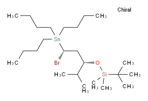 (((1R,3S)-1-bromo-4-methyl-1-(tributylstannyl)pentan-3-yl)oxy)(tert-butyl)dimethylsilane