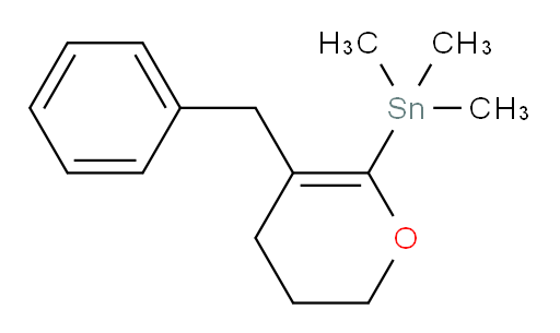 (5-benzyl-3,4-dihydro-2H-pyran-6-yl)trimethylstannane