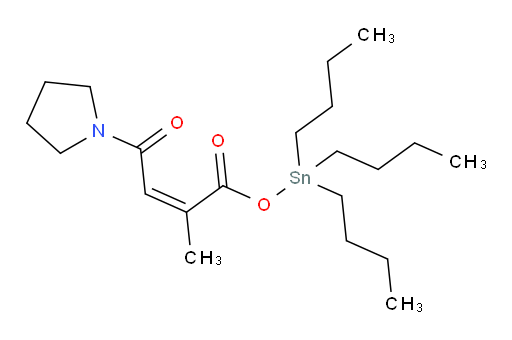 (Z)-tributylstannyl 2-methyl-4-oxo-4-(pyrrolidin-1-yl)but-2-enoate