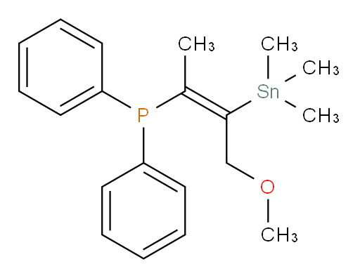 (E)-(4-methoxy-3-(trimethylstannyl)but-2-en-2-yl)diphenylphosphine