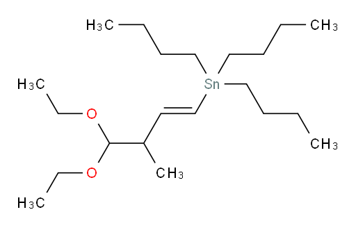 (E)-tributyl(4,4-diethoxy-3-methylbut-1-en-1-yl)stannane