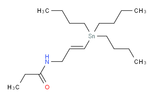 (E)-N-(3-(tributylstannyl)allyl)propionamide