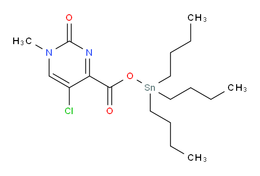 tributylstannyl 5-chloro-1-methyl-2-oxo-1,2-dihydropyrimidine-4-carboxylate