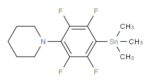1-(2,3,5,6-tetrafluoro-4-(trimethylstannyl)phenyl)piperidine