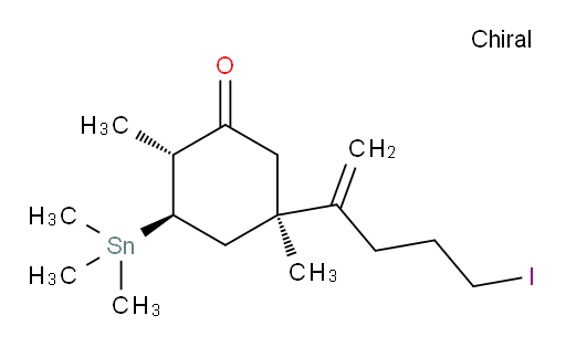 (2R,3R,5R)-5-(5-iodopent-1-en-2-yl)-2,5-dimethyl-3-(trimethylstannyl)cyclohexanone