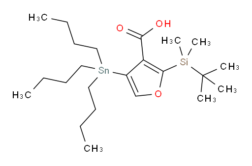 2-(tert-butyldimethylsilyl)-4-(tributylstannyl)furan-3-carboxylic acid