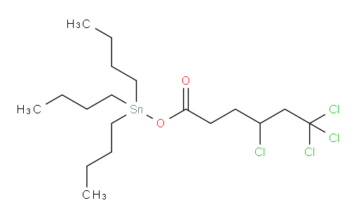 tributylstannyl 4,6,6,6-tetrachlorohexanoate