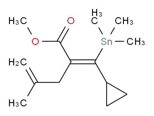 (Z)-methyl 2-(cyclopropyl(trimethylstannyl)methylene)-4-methylpent-4-enoate