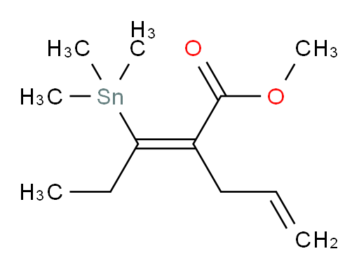 (Z)-methyl 2-allyl-3-(trimethylstannyl)pent-2-enoate