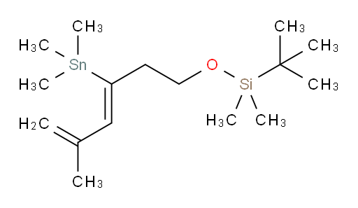 (Z)-tert-butyldimethyl((5-methyl-3-(trimethylstannyl)hexa-3,5-dien-1-yl)oxy)silane