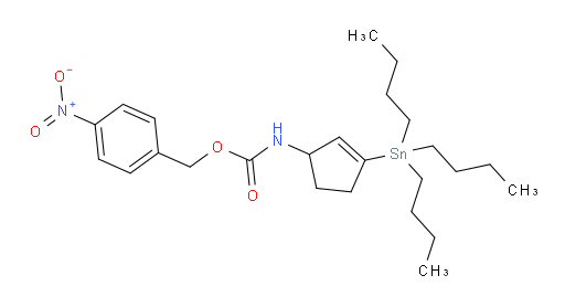4-nitrobenzyl (3-(tributylstannyl)cyclopent-2-en-1-yl)carbamate